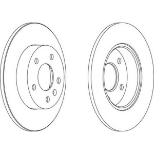 ZADNJI KOCIONI DISK OPEL 264/10 5x110 FERODO
