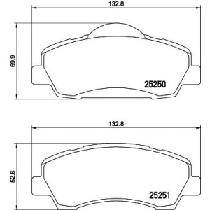 PLOČICE PREDNJE PEZO-CITROEN 3008 2013- TEXTAR
