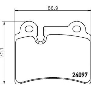 Pločice zadnje VW TUAREG reg 03-10  Textar