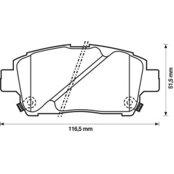 PLOČICE PREDNJE TOYO YARIS abs 99-05J