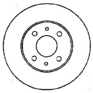DISK PREDNJI FIAT STILO BRAVO -2014 JURID (284x22mm)