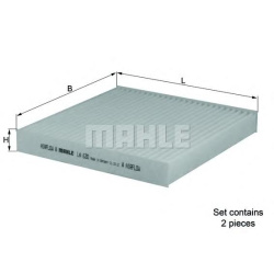 FILTER KABINE BMW X3 F25, X4 F26 1.6-3.0d 2010-2018 papir MAHLE
