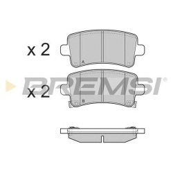 PLOČICE ZADNJE INSIGNIA BEZ LIMČIĆA -2017 BREMSI