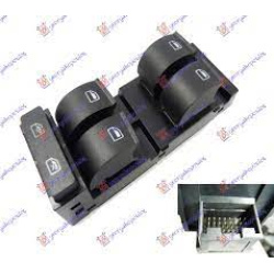 PREKIDAČ PODIZACA STAKLA 4X (16 PINA) AUDI A3 1996-2003