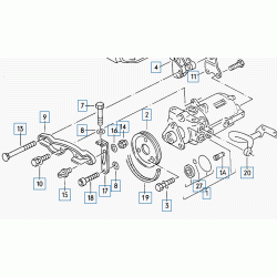 VENTIL SERVO PUMPE AUDI 100 1983-1991 ORIGINAL (SLIKA 1A)