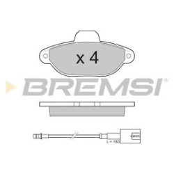 PLOČICE PREDNJE FIAT 500 PANDA 1.2i 2007- BREMSI