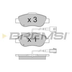 PLOČICE PREDNJE FIAT 500 PANDA 1.3d 2007- BREMSI