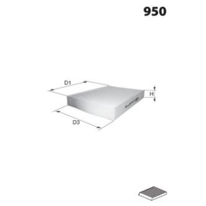 FILTER KABINE PEZO 108 - CITROEN C-1 2014- MECAFILTER