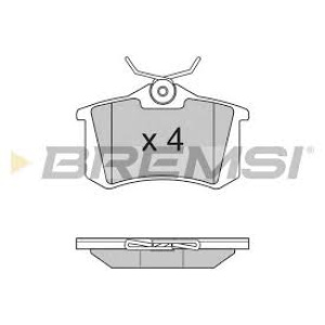 PLOČICE ZADNJE GOLF 1985-2008 CLIO 2005-2014 15mm BREMSI