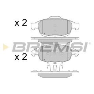 PLOČICE PREDNJE PEZO 5008 -2017, CITROEN C4 -2018 BREMSI