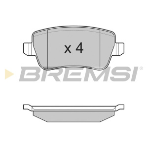 PLOČICE ZADNJE FIAT CROMA 2005-2010 BREMSI